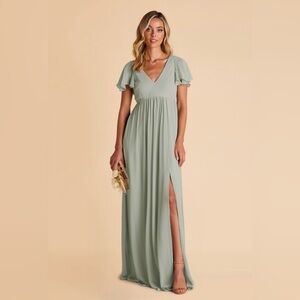 NWT Birdy Grey Hannah large sage green bridesmaid dress maternity wedding bump